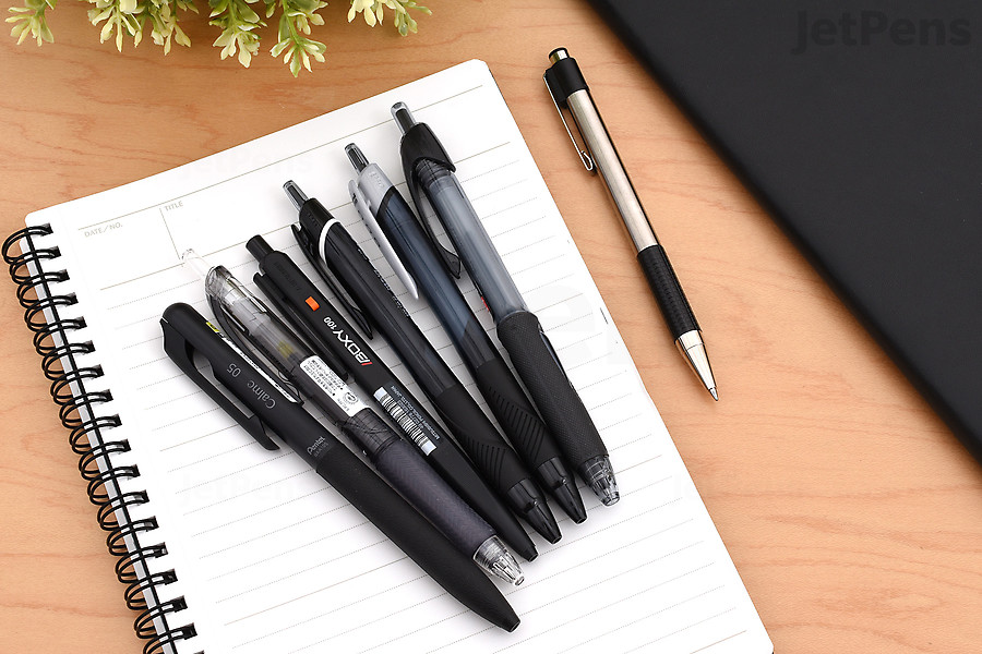 Test different ballpoint pens with our JetPens Black Ballpoint Pen Sampler.