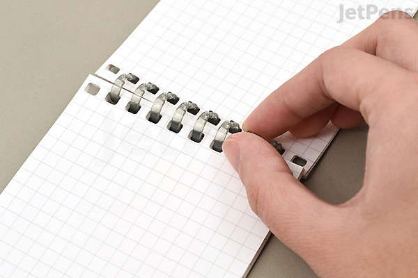 Lihit Lab Open Ring Notebook - Memo L Horizontal - 5 mm Graph - Green ...