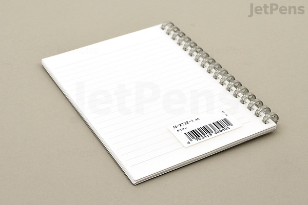 Open Ring Note Lihit Lab Open Ring Notebook - A6 - 6 mm Rule - Clear | JetPens