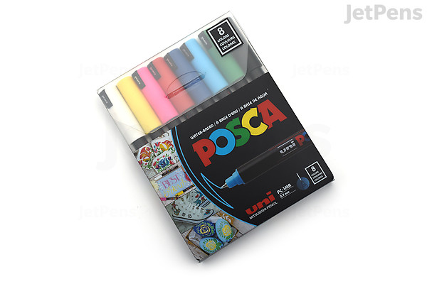 Rotuladores Posca PC-1MR – Marcadores Permanentes De Punta Fina Para Tela, Vidrio, Madera Y Más, Ideales Para Manualidades