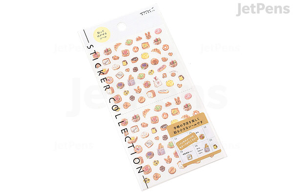 Midori Planner Stickers - Removable - Bread - 1 Sheet | JetPens midori-planner-stickers-removable-bread-1-sheet-jetpens