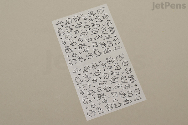 Midori Planner Stickers - Removable - Dog (S) - 1 Sheet | JetPens