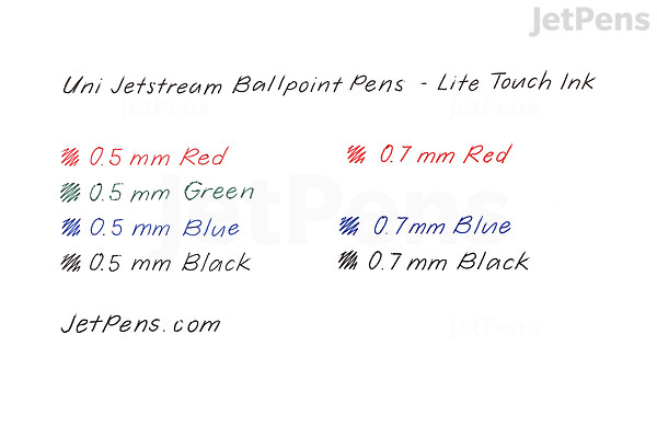 Jetstream Ink Uni Jetstream Lite Touch Ink Ballpoint Pen - 0.5 mm - Red Body - Red ...