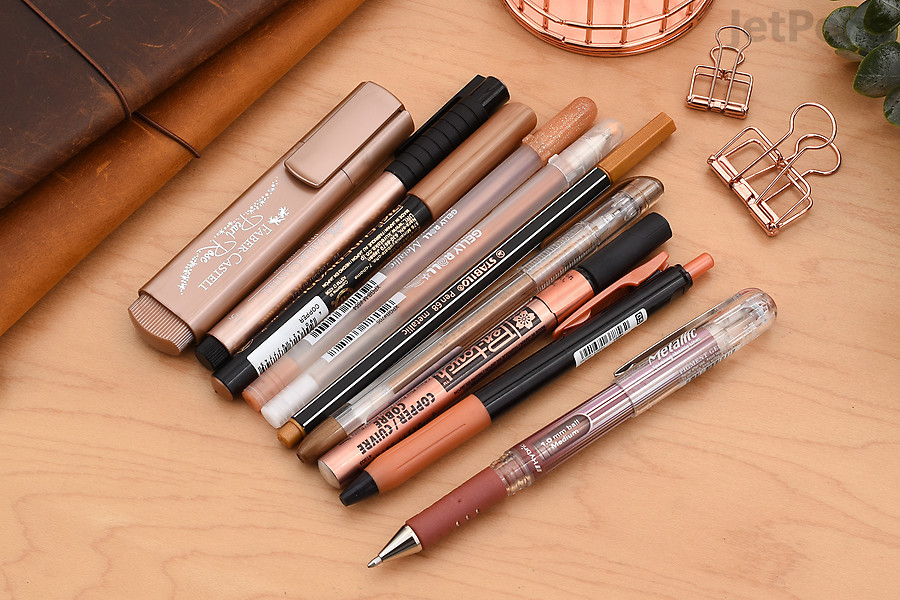 The Copper Pen Sampler includes gel pens and markers that add fun and classy touches to letters, calligraphy, and more.