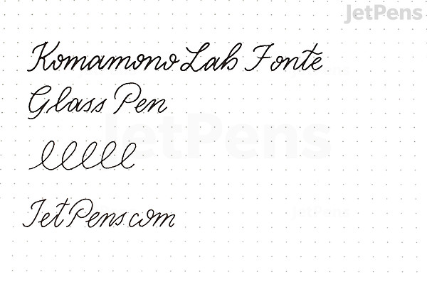 Komamono Lab Fonte Mini Glass Pen with Pen Rest - Skeleton | JetPens