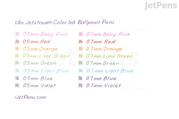 Jetstream Color Uni Jetstream Color Ink Ballpoint Pen - 0.7 mm - Green | JetPens
