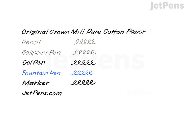 Original Crown Mill Pure Cotton Writing Pad - A4 (8.25” x 11.75”) - 50 ...