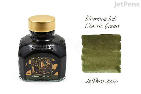 Green Ink Bottle Camlin Fountain Pen Ink Colours Permanent Marker