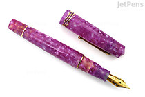 Leonardo Momento Zero Fountain Pen - Lavanda with Gold Trim - Fine Flex -  LEONARDO MZ-LAVANDA-DOR EL F Leonardo Momento Zero Fountain Pen - Lavanda with Gold Trim - Fine Flex -  LEONARDO MZ-LAVANDA-DOR EL F