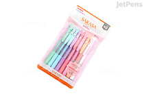 Zebra Sarasa Clip Gel Pen - 0.5 mm - Milk - 8 Color Set - ZEBRA JJ15-8C-MK-N Zebra Sarasa Clip Gel Pen - 0.5 mm - Milk - 8 Color Set - ZEBRA JJ15-8C-MK-N