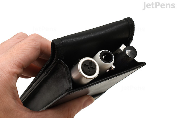 Lamy Case LAMY Nappa Leather Case - Black - 3 Pens | JetPens
