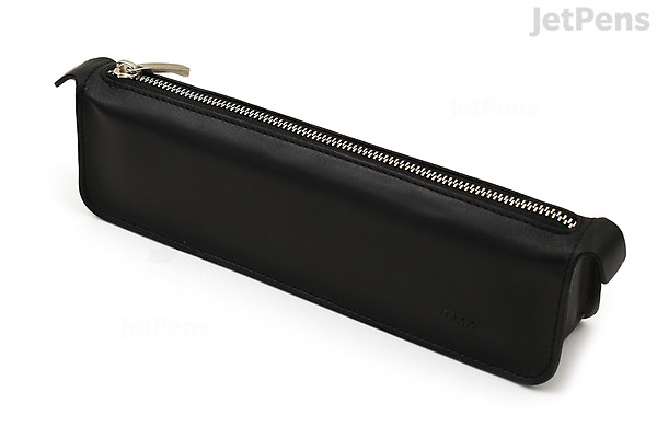 Lamy Case LAMY Calfskin Leather Pencil Case - Triangle - Black | JetPens