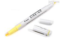 Pilot Kire-Na Double-Sided Highlighter - Fine / Bold - Yellow - PILOT SKIW-1-Y Pilot Kire-Na Double-Sided Highlighter - Fine / Bold - Yellow - PILOT SKIW-1-Y