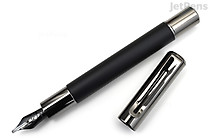 Monteverde Ritma Fountain Pen - Black - Stub - MONTEVERDE MV42344 Monteverde Ritma Fountain Pen - Black - Stub - MONTEVERDE MV42344