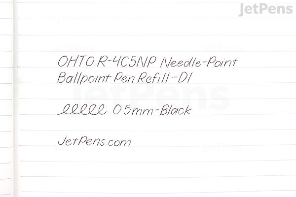 OHTO Minimo Ballpoint Pen with Holder - 0.5 mm - Black Ink - Black Body ...