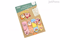 Beverly Cocosasu page markers featuring Kirby and Waddle Dee characters in various cute poses on a small, rectangular card.