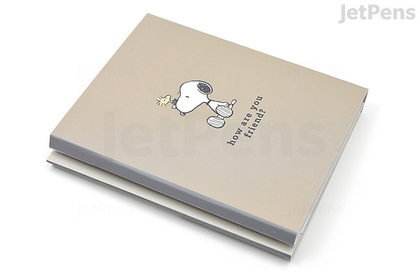 Kamio Japan Book Sticky Notes - Peanuts - Snoopy and Woodstock | JetPens