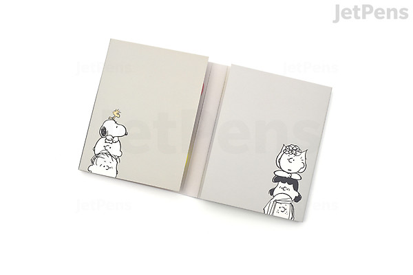 Kamio Japan Book Sticky Notes - Peanuts - Snoopy and Woodstock | JetPens