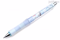 A blue Pilot Dr. Grip Play Border Shaker mechanical pencil with a 0.5 mm lead, featuring Sanrio Characters x Obakenu design. The pencil has a translucent grip and a decorative barrel with character illustrations.