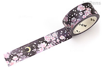 BGM Washi Tape - Foil Stamp - Sakura - Moon Viewing Cherry Blossom - 15 mm x 5 m - Limited Edition - BGM BM-SPSA041 BGM Washi Tape - Foil Stamp - Sakura - Moon Viewing Cherry Blossom - 15 mm x 5 m - Limited Edition - BGM BM-SPSA041