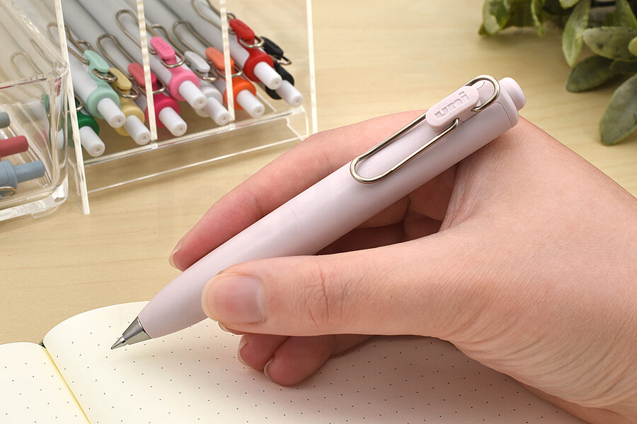 Uni-Ball One P Retractable Gel Pen | Yogurt Cream with Rose Gold Clip | 0.5mm | Limited Edition Uni-Ball One P Retractable Gel Pen | Yogurt Cream with Rose Gold Clip | 0.5mm | Limited Edition