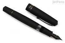 Leonardo Momento Magico Fountain Pen - Black Matte with Ruthenium Trim - Fine Flex - LEONARDO MAG-NERS-RN ELF Leonardo Momento Magico Fountain Pen - Black Matte with Ruthenium Trim - Fine Flex - LEONARDO MAG-NERS-RN ELF
