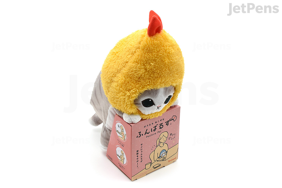 Dreams Posture Pal Plush - mofusand - Shrimp Meow Cat image depicts a plush cat with a shrimp as a hat