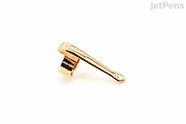 Gold-colored metal pen clip designed for the Kaweco Sport pen, shown isolated on a white background.