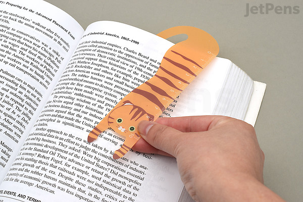 Calico Ruler Velos Hanging Cat Ruler Bookmark - Calico Cat | JetPens