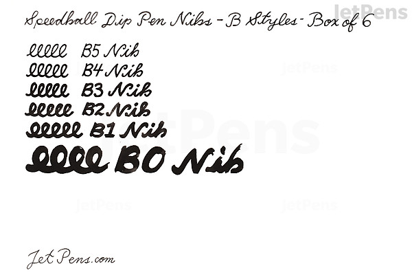 Speedball Dip Pen Nib - B Styles - Box of 6 | JetPens