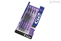 Pilot G2 Gel Pen - 0.7 mm - 5 Purple Color Set - PILOT XP032001 Pilot G2 Gel Pen - 0.7 mm - 5 Purple Color Set - PILOT XP032001