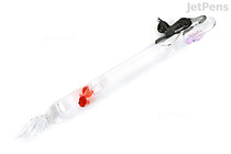 Clarto Lavie Glass Pen - Black Cat Playing with Goldfish - CLARTO PJ10004593 Clarto Lavie Glass Pen - Black Cat Playing with Goldfish - CLARTO PJ10004593