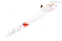 Clarto Lavie Glass Pen - Calico Cat Playing with Goldfish - CLARTO PJ10004594 Clarto Lavie Glass Pen - Calico Cat Playing with Goldfish - CLARTO PJ10004594