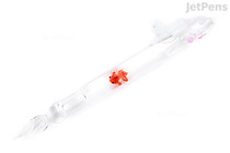 Clarto Lavie Glass Pen - White Cat Playing with Goldfish - CLARTO PJ10004595 Clarto Lavie Glass Pen - White Cat Playing with Goldfish - CLARTO PJ10004595