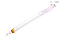 Clarto Lavie Glass Pen - Pink Axolotl with Orange Tip - CLARTO PJ10004603 Clarto Lavie Glass Pen - Pink Axolotl with Orange Tip - CLARTO PJ10004603