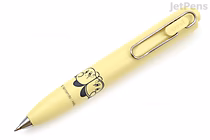 Uni-ball One P 0.5 mm yellow gel pen with Kirby and Waddle Dee illustration and metal clip — limited edition.